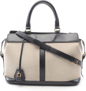 Celine Pre-owned Handbags, female, Beige, Size: ONE SIZE Pre-owned Canvas celine-bags