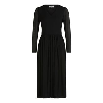 Vera Mont Dames, Jurken, Zwart, Maat: L Leer