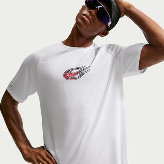 Nike Mens Stride Dri-FIT ADV Short-Sleeve Running Top in White | IO1417-100