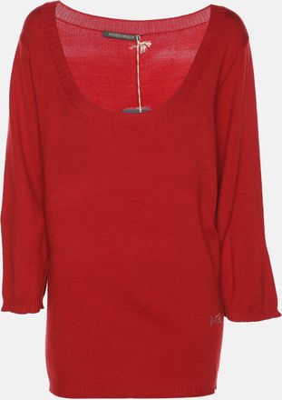 Marina Rinaldi Red Stretch Knit Sweater