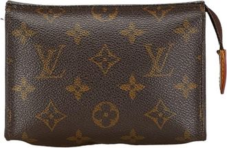 Louis Vuitton Brown Pvc Leather Clutch Bag (Pre-Owned)