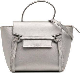 Celine Pre-owned Celine Nano Laminated Calfskin Belt Bag Ladies S-GA-3198