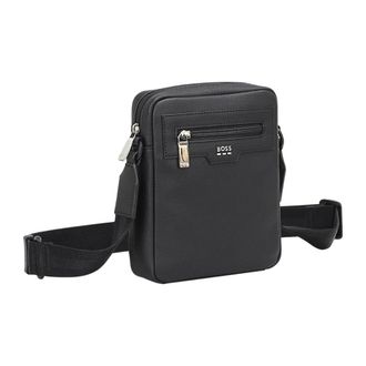 HUGO BOSS Hugo, Messenger Bags, male, Black, Size: ONE SIZE Lewys Crossbody Bag