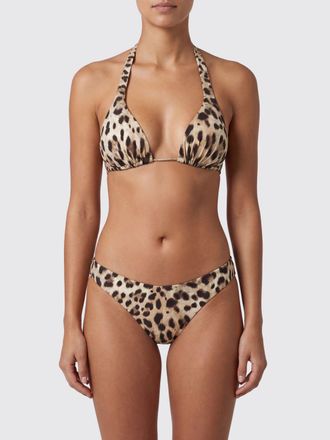 Dolce & Gabbana Costume da bagno bikini top in nylon animalier