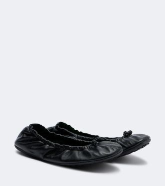 Bottega Veneta Fantasmina Knot leather ballet flats