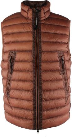 C.P. Company Vests, male, Brown, Size: L Brown Bodywarmer D.d. Shell