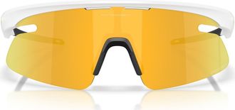 Oakley Gender Inclusive Rslv Lite 50mm Rectangle Sunglasses in Matte White/prizm 24K at Nordstrom