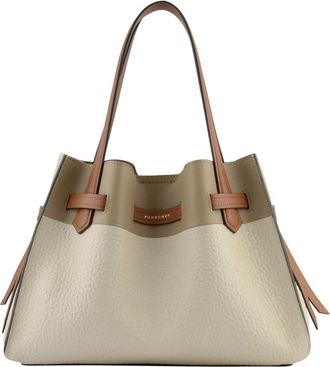 Pourchet Blossom MM Tote Bag - Dames - Shoppers - Beige - ONE Size - Leer - Tassen