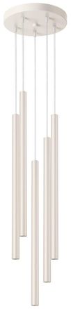 Sollux Lighting Design Pendellampe Pastelo 5-flammig (rund), Beige