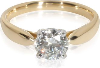 Tiffany & Co. Pre-Owned Tiffany & Co. 0.77 ct Round Brilliant Diamond Harmony Engagement Ring