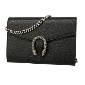 Gucci Pre-owned Cross Body Bags, female, Black, Size: ONE SIZE Pre-owned Chain/Shoulder Wallet
