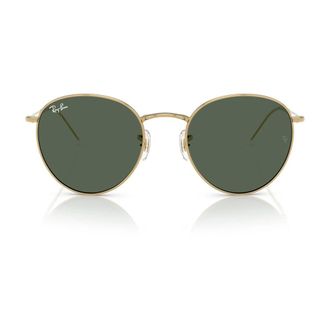 Ray-Ban Sunglasses, unisex, Yellow, Size: 55 MM Round Reverse Sunglasses