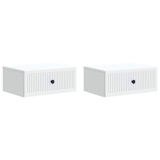 vidaXL Armario De Noche 2 Pcs 49 X 34,5 X 20 Cm Madera De Ingenier&iacute;a Vidaxl