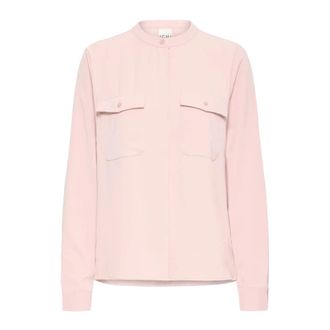 Ichi Ichi - Ihsoffie LS Bluser 20123902 - Dames - Blouses & Shirts - Roze - Maat: M