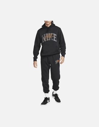 Nike Mens Nike Mens Tracksuit Club Fleece Pullover Hoodie Cuffed Jogger Sportswear - Black - Size: 38/Regular