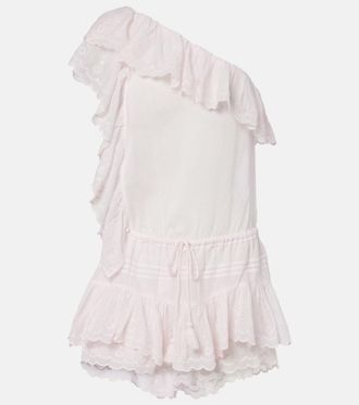 Isabel Marant Lalia embroidered ruffled minidress