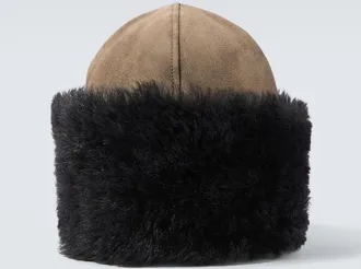 Our Legacy Cappello Blizzard in pelle e shearling
