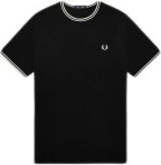 Fred Perry T-Shirt - Heren - T-shirts - Zwart - M - Tops