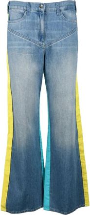 Patrizia Pepe Katoenen Casual Broek - Dames - Flared Jeans - Blauw - XL - Katoen - Jeans