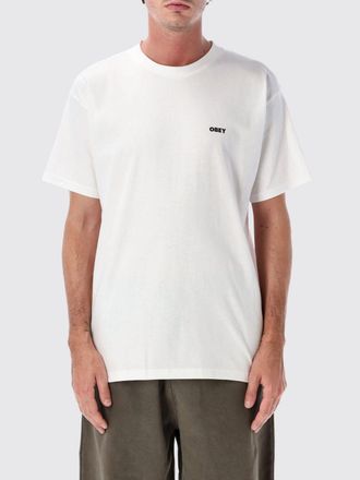 Obey T-shirt in cotone con stampa grafica e logo a contrasto sul davanti