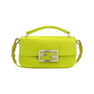 Fendi Baguette Green Silk Pouch (Pre-Owned)
