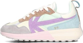 Kaotiko Schoenen, Dames, Veelkleurig, 40 EU, Grijze Detroit Dames Sneakers