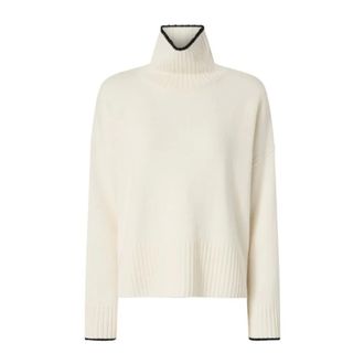 Pinko Turtlenecks, female, White, M, Falkland Turtleneck Jumper