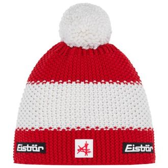 Eisb&auml;r Star Pompon Ski Austria M&uuml;tze - Unisex | rot