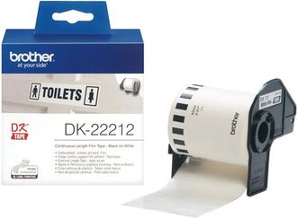 OEM Cintas De Etiquetado Brother Dk-22212, Negras Sobre Blanco