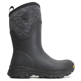 The Original Muck Boot Company Arctic Ice AGAT Mid Synthetic Textile Womens Mid Calf Boots - Black Jersey Heather - Size:UK 7