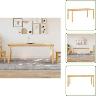 vidaXL The Living Store Tavolo da Pranzo Corona 180x90x75 cm in Legno Massello di Pino - Tavolo da pranzo in pino