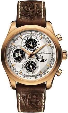 Bucherer Manero Chronograph Perpetual Automatic Mens Watch 00.10906.03.13.99