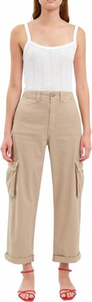 Daze The Squad Curved Leg Cargo Pant In Acorn