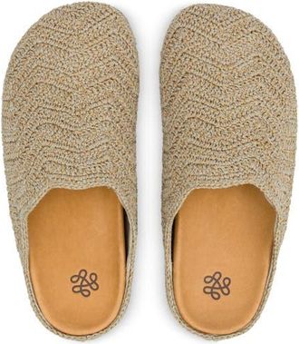 The Sak Bolinas Crochet Ripple Clog in Bamboo Static Ripple at Nordstrom, Size 11