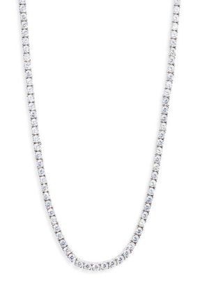 The M Jewelers NY The Tennis Necklace in Silver at Nordstrom