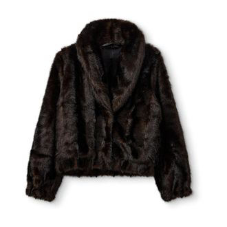 The Garment Faux Fur Statement Coat - Dames - Jassen - Bruin - M - Polyester - Jassen