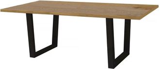 Habitat et Jardin Habitat Et Jardin - Tavolo da pranzo Hollywood Rovere / Nero