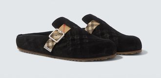 Burberry Urchin suede clogs
