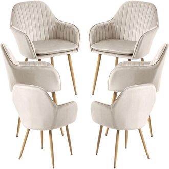 Regalos Miguel Packs Sillas Comedor - Pack 6 Sillas Chic - Beige