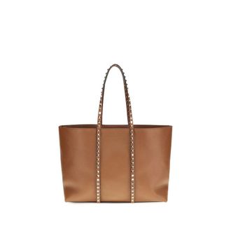 Valentino Garavani Brown Calf Leather Bos Taurus Shoulder Womens Bag