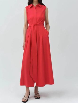 SIMKHAI Genny Dress In Scarlet