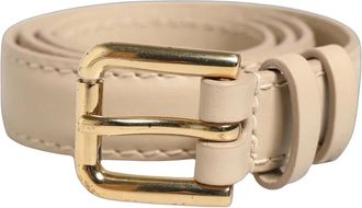 Dolce & Gabbana Armband Riem - Dames - Riemen - Beige - ONE Size - Leer - Accessoires