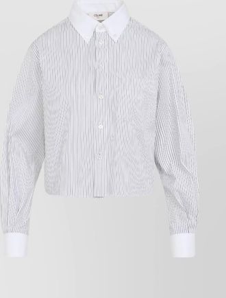 Celine cropped cotton shirt