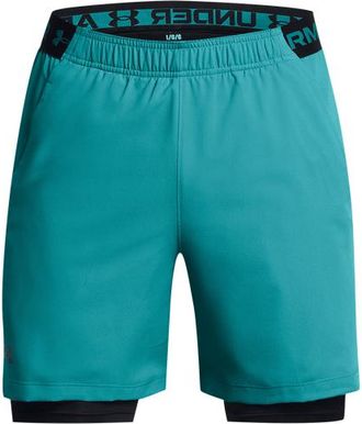 Under Armour Mens Vanish Woven Shorts With Heat Gear - Circuit Teal/Black/Black Size L