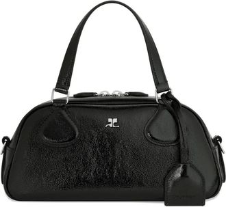 Courrèges Borsa Friday con manico superiore in pelle - Nero