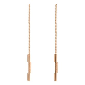 Gucci Earrings, female, Yellow, ONE SIZE, Link to love earrings in 18kt pink gold