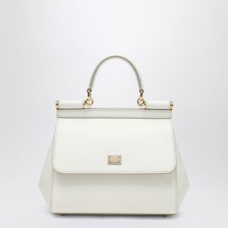 Dolce & Gabbana Sicily medium top-handle bag in white
