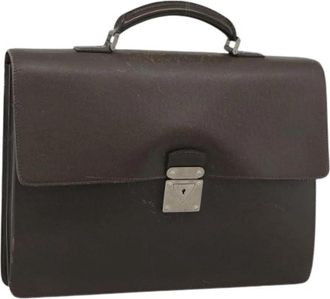 Louis Vuitton Pre-owned Business Bag - Dames - Vintage Handtas - Bruin - ONE Size - Leer - Vintage