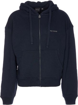 Daily Paper Clothing Blue Boxy Zip Up Hoodie