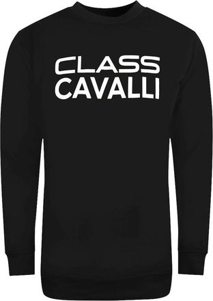 Roberto Cavalli Womens Cavalli Class Bolted Logo Black Sweatshirt - Size: 18/16